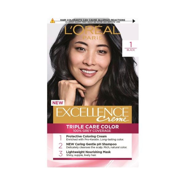 L'Oreal Paris Excellence 1 Black Hair Colour | 1 pack