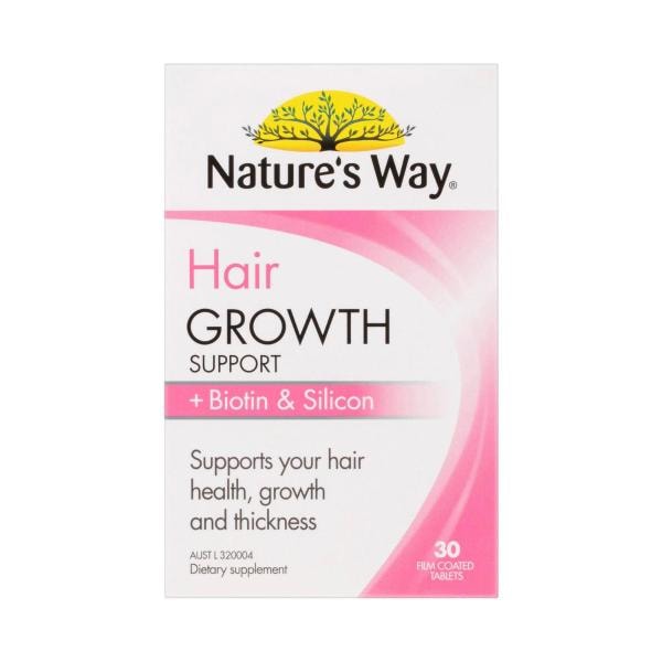 Nature's Way Hair Growth Support + Biotin & Silicon | 30 pack