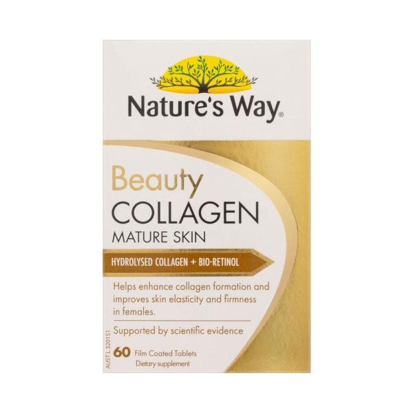 Nature's Way Beauty Collagen Mature Skin Verisol Collagen + Vitamin A | 60 pack