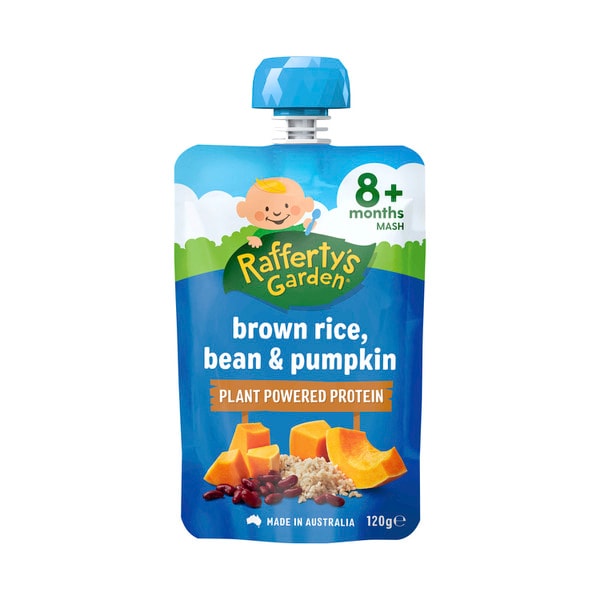 Rafferty's Garden Brown Rice Bean & Pumpkin Baby Food Pouch 8+ Months | 120g