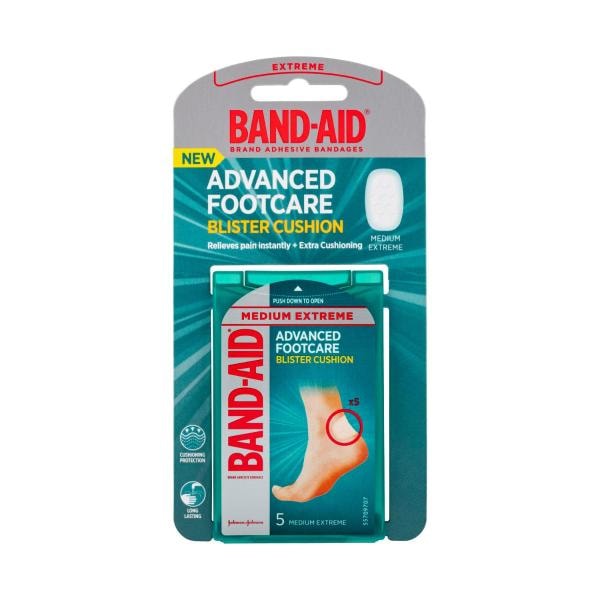 Band-Aid Advanced Footcare Blister Cushion Medium Extreme | 5 pack