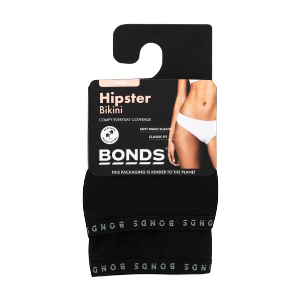 Bonds WOMENS HIPSTER BIKINI BRIEF SIZE 12 | 2 pack