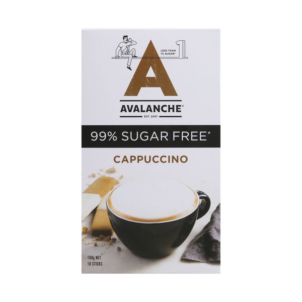 Avalanche Cappuccino Sugar Free Coffee Sachets | 10 pack