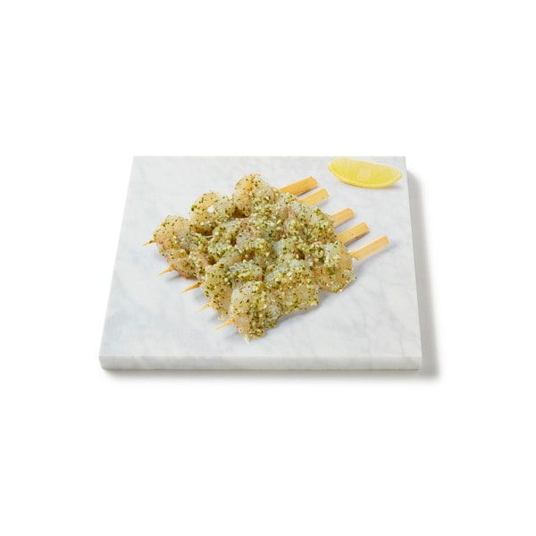 Coles Deli Thawed MSC Raw Aussie Oz Garlic Prawn Skewers | 1 each