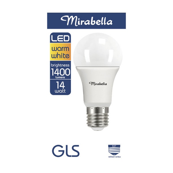 Mirabella GLS ES Globe Warm White Led 14W 1400 Lumens | 1 each