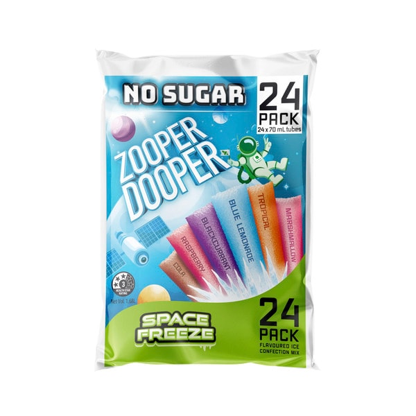 Zooper Dooper No Sugar Ice Water | 24 Pack
