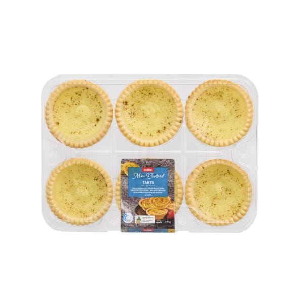 Coles Bakery Custard Tarts 6 Pack | 360g