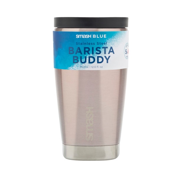 Smash Blue Stainless Steel Barista Buddy 350mL | 1 each