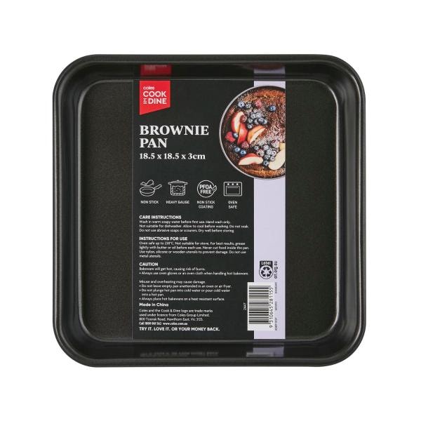 Cook & Dine Brownie Tin 20cm | 1 each