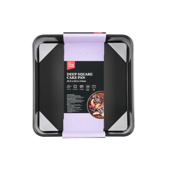 Cook & Dine Deep Square Cake Tin 24Cm | 1 each