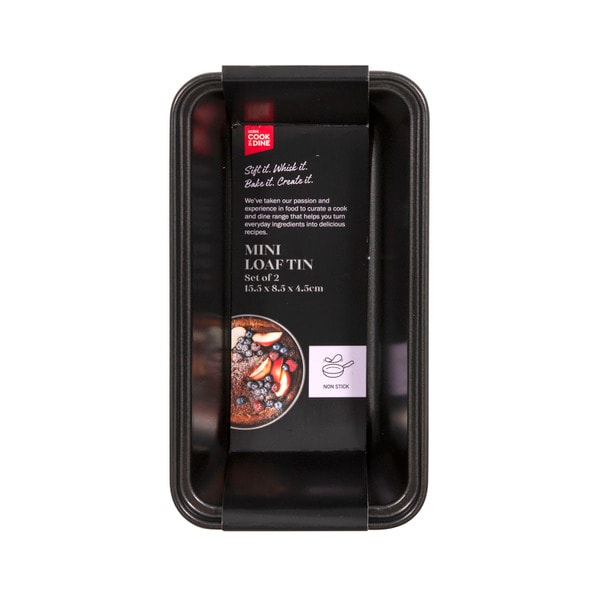Cook & Dine Mini Loaf Tins 15.5cm | 2 pack
