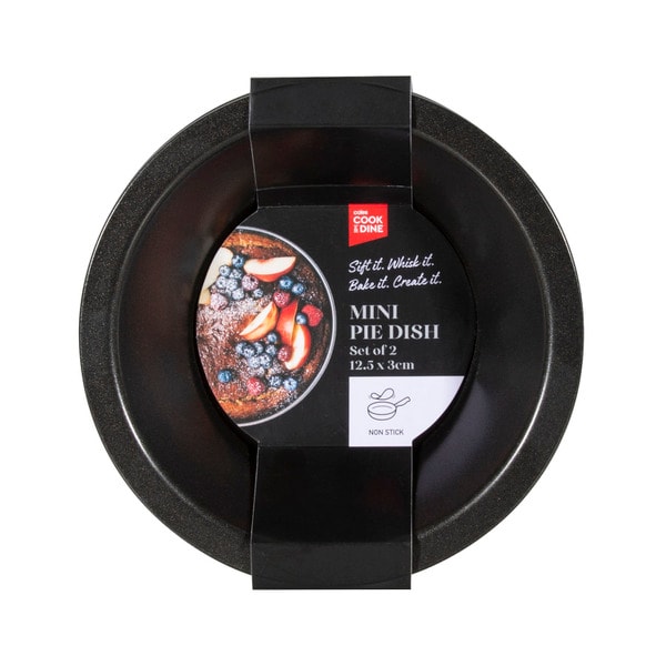 Cook & Dine Mini Pie Dish 12.5cm | 2 pack
