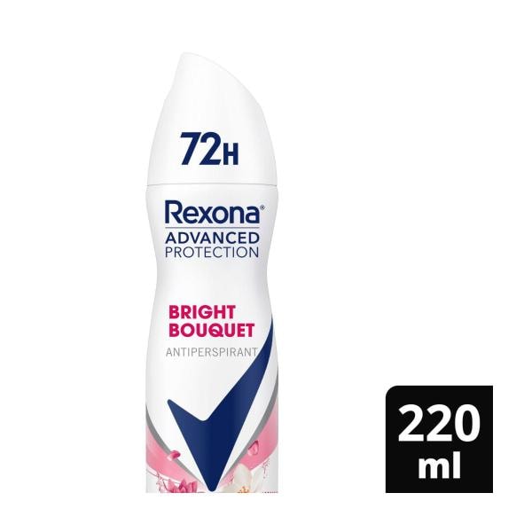 Rexona Women's Antiperspirant Aerosol Advanced Bright Bouquet Deodorant | 220mL