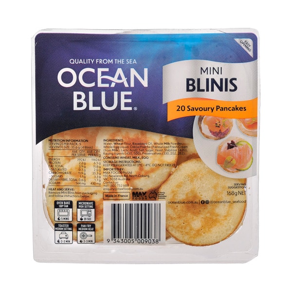 Ocean Blue Mini Blinis | 168g
