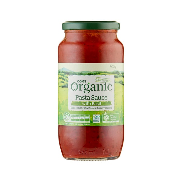 Coles Organic Basil Pasta Sauce | 500g
