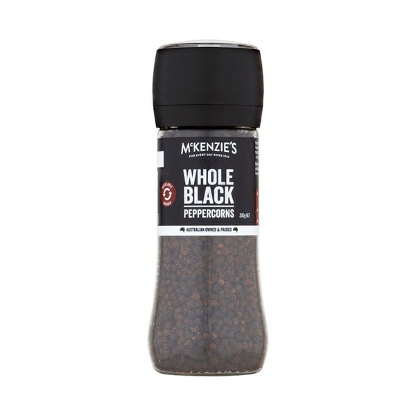 McKenzie's Whole Black Pepper Grinders | 200g