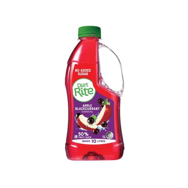 Diet Rite Apple Blackcurrant Cordial | 1L