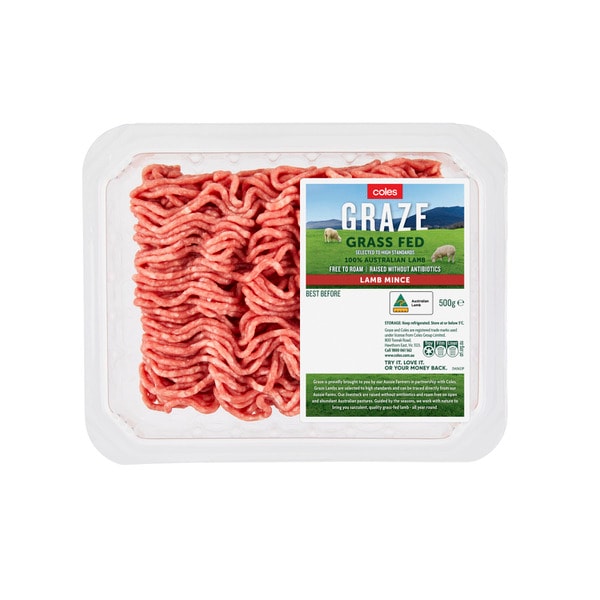 Coles Graze Lamb Mince | 500g
