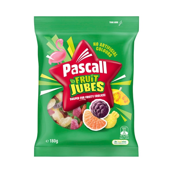 Pascall Fruit Jubes Lollies | 180g