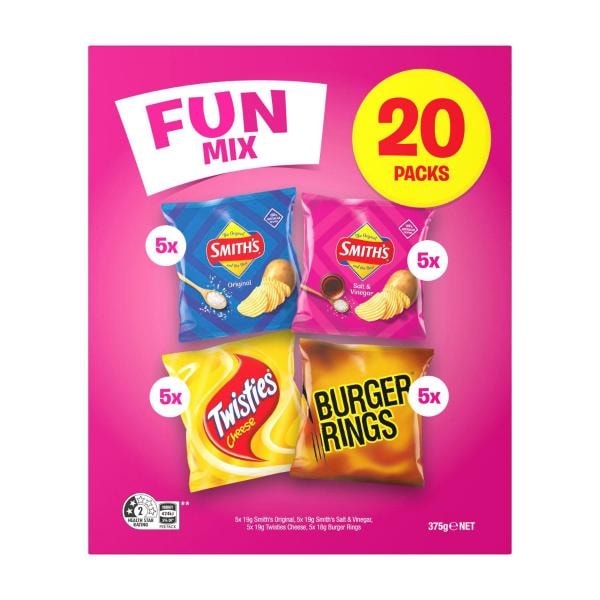 Smiths Fun Mix Variety Multipack 20 Pack | 375g