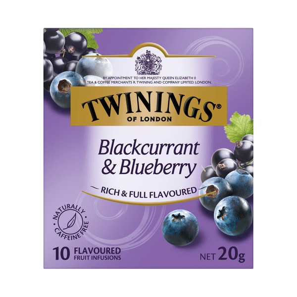 Twining's Blackcurrant & Blueberry Infusions Tea Bags | 10 pack