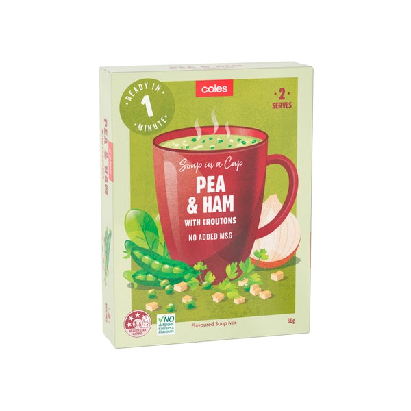 Coles Pea Ham With Croutons Soup Serves 2 | 60g