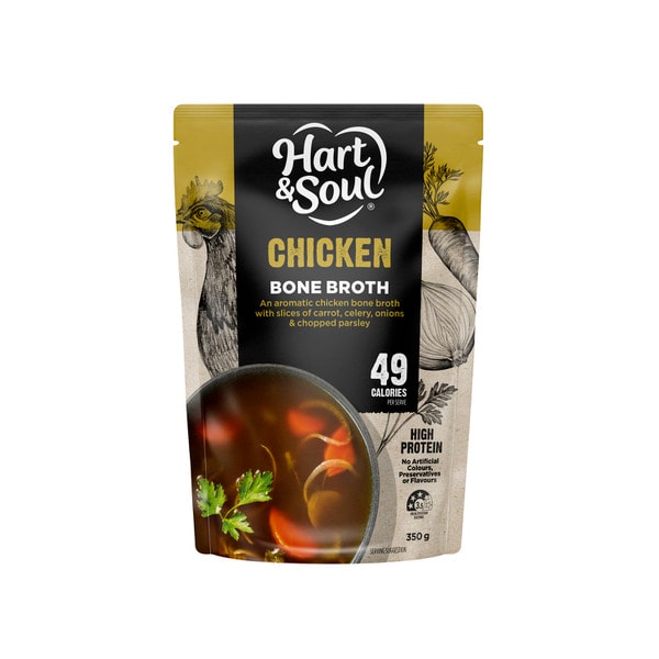 Hart & Soul Chicken Low Calorie Bone Broth Soup | 350g