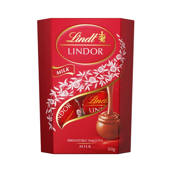 Lindt Lindor Milk Chocolate Mini Cornet Box | 50g
