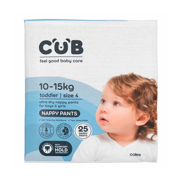 CUB Toddler Nappy Pants Size 4 | 25 pack