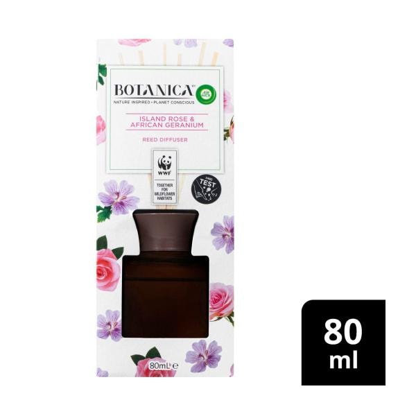 Botanica Island Rose & African Geranium Reed Diffuser | 80mL