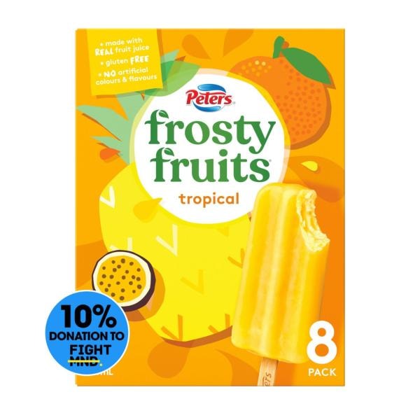 Peters Frosty Fruits Tropical 8 Pack | 600mL
