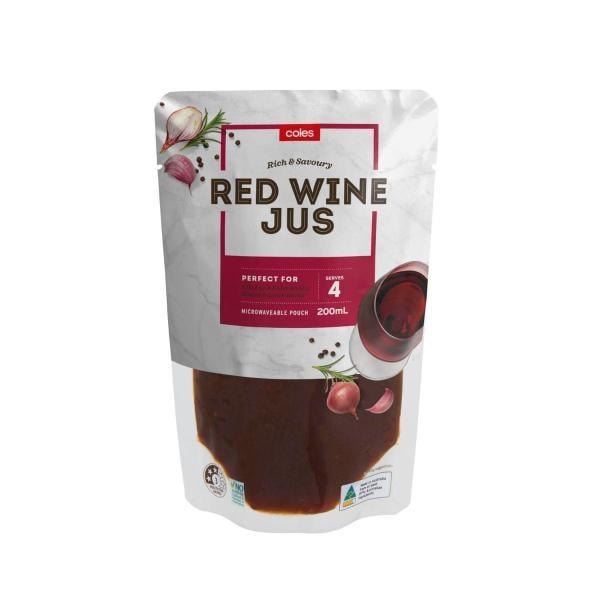 Coles Premium Red Wine Jus | 200mL