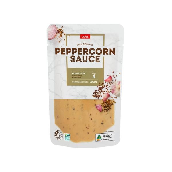 Coles Premium Peppercorn Sauce | 200mL