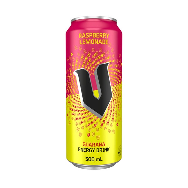 V Energy Drink Can Raspberry | 500mL