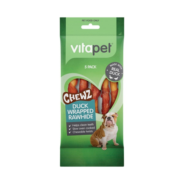 Vitapet Duck Wrapped Rawhide Sticks Dog Treat | 5 pack
