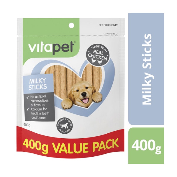 Vitapet Jerhigh Milky Sticks With Real Chicken Dog Treats | 400g