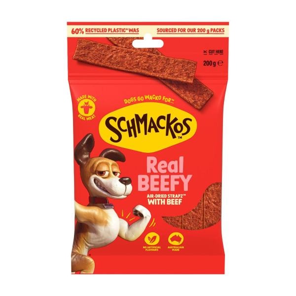 Schmackos Strapz With Beef Dog Treats | 200g