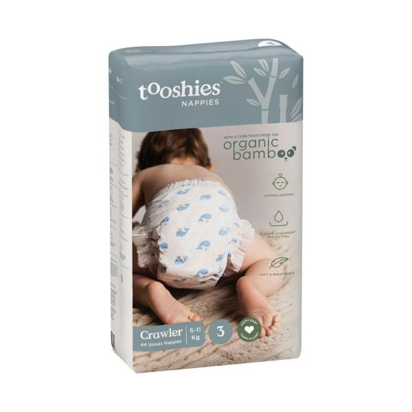 Tooshies Eco Nappies Size 3 Crawler | 44 Pack