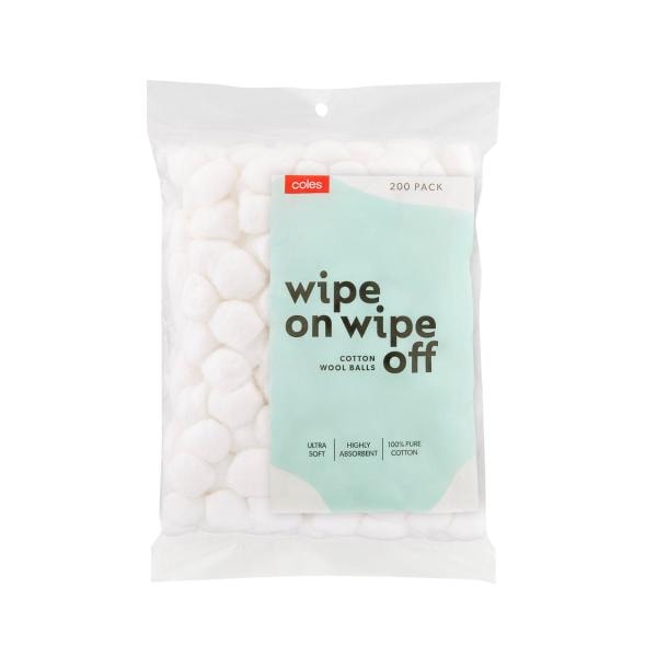 Coles Cotton Balls | 200 pack