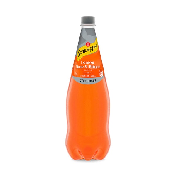 Schweppes Zero Sugar Mixers Lemon Lime & Bitters Soft Drink | 1.1L