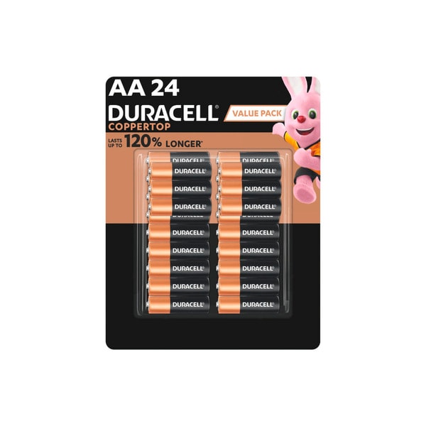 Duracell Coppertop AA Batteries | 24 pack