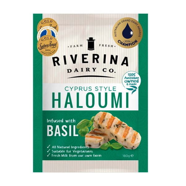 Riverina Dairy Haloumi Basil | 180g