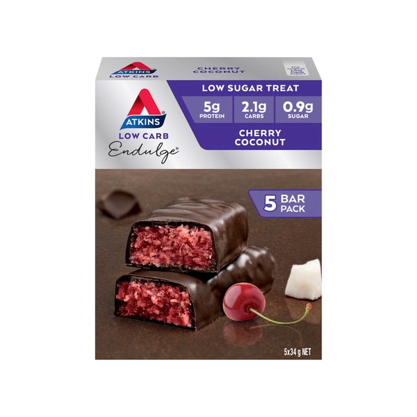 Atkins Low Carb Endulge Bar Cherry Coconut 5x34g | 170g
