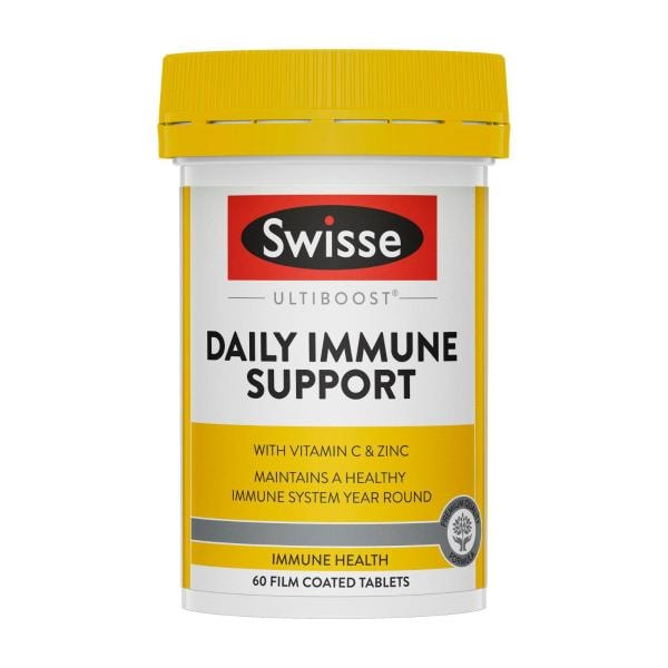 Swisse Ultiboost Daily Immune Support Maintains a Healthy Immune System Year Round 60 Tablets | 60 pack