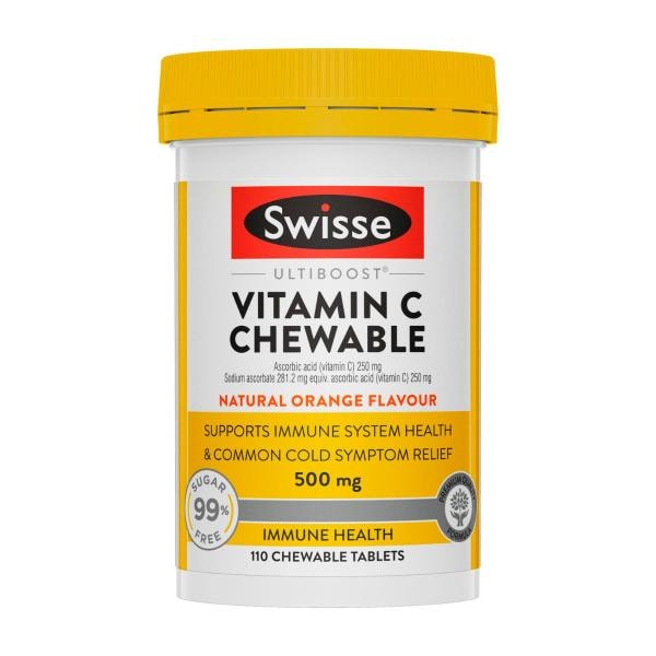 Swisse Ultiboost Vitamin C Chewable For Immune System Health Support | 110 pack