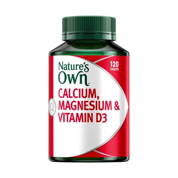 Nature's Own Calcium Magnesium & Vitamin D Tablets for Bone Health | 120 pack