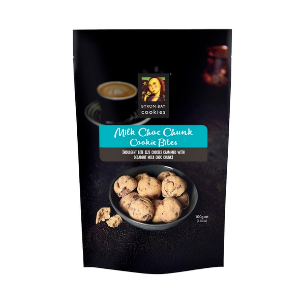 Byron Bay Cookie Milk Choc Chunk Bites Pouch | 100g