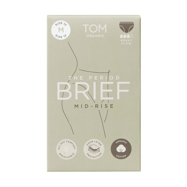 Tom Organic The Period Brief Regular Flow Size Medium | 1 each