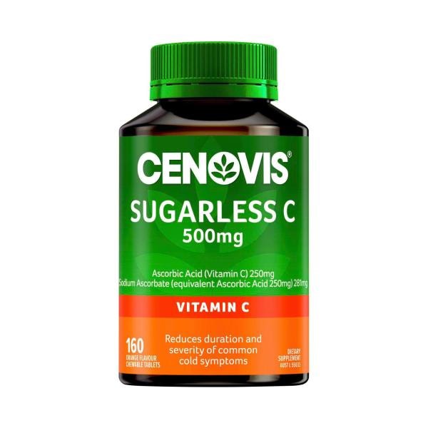 Cenovis Sugarless Vitamin C 500mg Tablets For Immunity | 160 pack