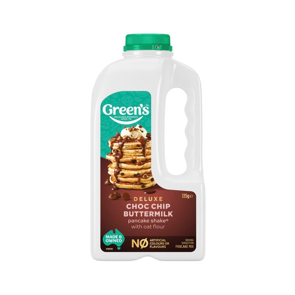 Greens Choc chip & Butter Milk Pancake Shake | 335g